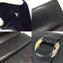 【中古】Cartier カルティエ トリニティ 三つ折り財布 ブラック_画像3