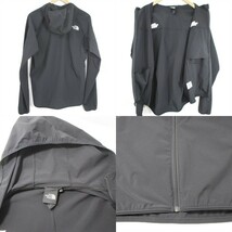 【中古】THE NORTH FACE ノースフェイス マウンテンソフトシェルフーディ NP21703 メンズ ジャンパー Lサイズ ブラック_画像2