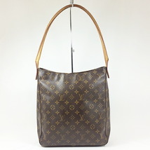 【中古】LOUIS VUITTON ルイヴィトン モノグラム ルーピングGM M51145 ワンショルダー バッグ トートバッグ_画像1