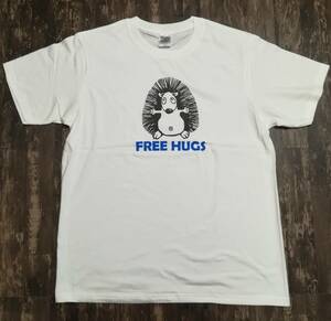 FREEHUGS・フリーハグ・Tシャツ・白・半袖・M