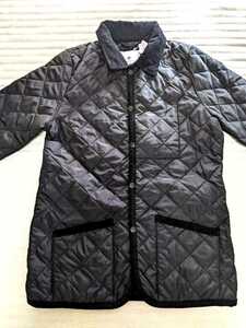 新品 黒 M 薄手 キルティング ジャケット コート キルト ハーフ コート ブラック シンプル レディース メンズ アウター ダウン Mサイズ