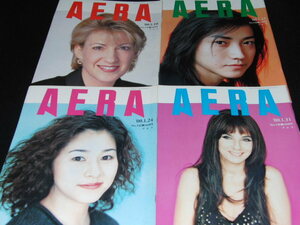 s■AERA（アエラ）2000年4冊セット/表紙：カールトン・フィオリーナ、藤原竜也、忍足亜希子、ソフィ・カル