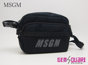 【値下げ交渉可】MSGM ショルダーバッグ 黒 メンズ 2840MZ047-400-99 未使用品【質屋出店】