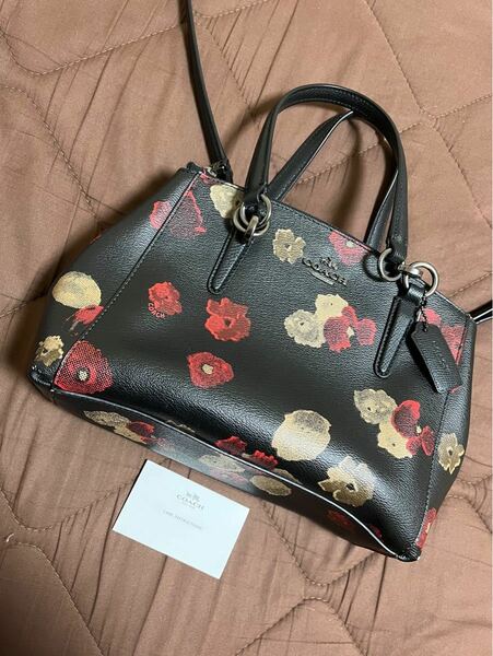 限定セール！COACH コーチ 2way 花柄 ショルダー ハンド バッグ