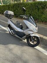 honda ホンダ PCX１２５ 走行距離 １１４０㌔ 程度良 中古 バイク リアボックス シルバー ワンオーナー 新車購入_画像1