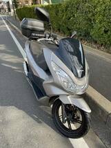 honda ホンダ PCX１２５ 走行距離 １１４０㌔ 程度良 中古 バイク リアボックス シルバー ワンオーナー 新車購入_画像2