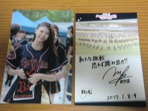 Bsgirls 2016 Miku Photo &amp; Signed Sign Signed Orix Buffaloes Parroughs Dance Festival 2016-2017