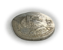 レプリカ 四種の神器 古代ローマ 銀貨 硬貨 コイン アンティーク キーホルダーペンダントお守りなどに RM12_画像3