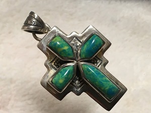  Indian jewelry gya Spy to? Cross pendant top A Native American n Country Western Navajo zni turquoise 