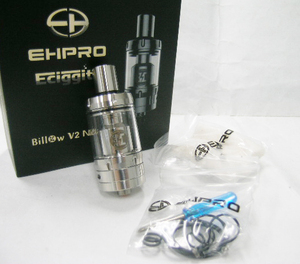 ラスト Billow V2 Nano RTA アトマイザー EHPRO シルバー 電子タバコ ビロウ ビロー 爆煙 モッド rdta rta タンク mod 電子たばこ