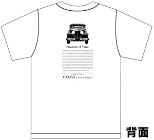 アドバタイジング コード 3213 白 Ｔシャツ 1931 1930 アメ車 cord ホットロッド クラシックカー ビンテージ アドバタイズメント