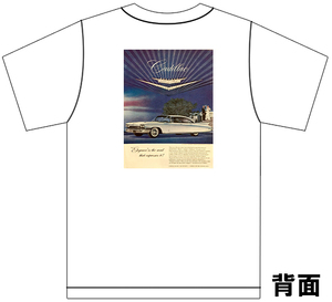 アドバタイジング キャデラック Ｔシャツ 白 1960 オールディーズ ロックンロール 1950’s 1960’s ロカビリー ホットロッド (942)