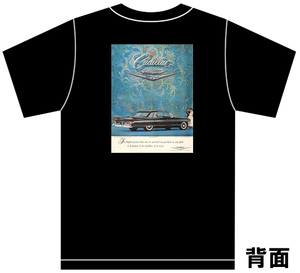 アドバタイジング キャデラック Ｔシャツ 黒 1961 オールディーズ ロックンロール 1950’s 1960’s ロカビリー ホットロッド (941)