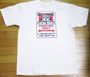 カーショーEazy Cruise Ｔシャツ 【 Large Rims 】 S/M/L/XL. エアサス ハイドロ ローライダー ホットロッド 大径アルミ