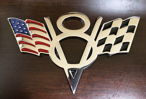 V8 旗 エンブレム ホットロッド トラッキン ビートル アメ車 ローライダー ラットロッド フォード シボレー モパー シェビー アメリカ国旗