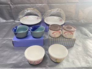 100 jpy small bowl medium-sized dish preservation container confection inserting bite inserting unused goods freezing preservation refrigeration fruit ( three ) oy-114