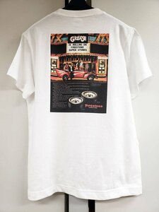 アドバタイジング Ｔシャツ (021) ファイアストン firestone グリース ジョントラボルタ オリビアニュートンジョン アメ車 ホットロッド