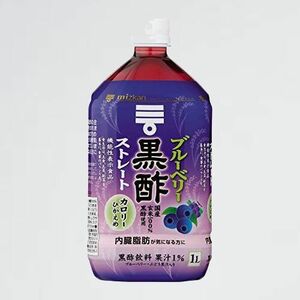★☆ 未使用 新品 ブル-ベリ-黒酢 ミツカン Y-N1 ×12本 機能性表示食品 ストレ-ト 1000ml
