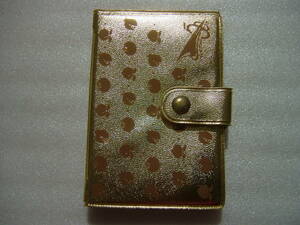 カードケース　20枚収納　ゴールド　11×7.5×1.3cm　合皮