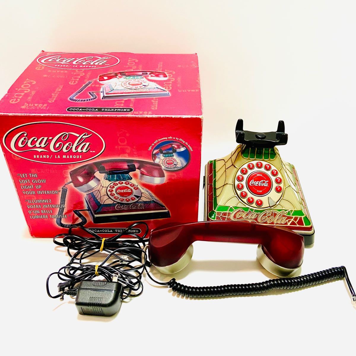 本物の コカコーラ 電話 レトロ アンティーク ティファニー 電話機 