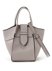 GRL 2Way配色レザーショルダーバッグ トートバッグ レディースバッグ ハンドバッグ バッグ ショルダーバッグ 2way
