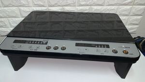 【高年式】【美品】 アイリスオーヤマ 2口 IHクッキングヒーター IHK-W12S-B