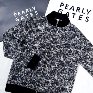 1点限り★セットアップ可能!【PEARLY GATES】パーリーゲイツ フラワー柄 ストレッチ ゴルフメンズ ブルゾン ジャケット(5)