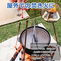 キャンプ用品 焚き火シート アウトドア バーベキュー グリルマット 耐熱 耐火 防火シート 防炎 防火布 芝生保護 薪ストーブ 収納袋付き L_画像7