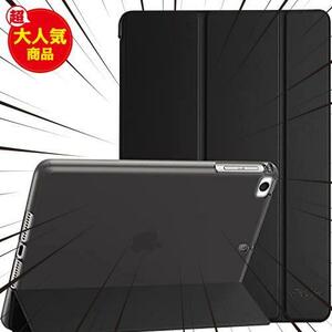 ★カラー:ブラック★ ProCase iPad Mini 5/4/3/2/1 保護ケース, 三つ折り フォリオ TPUバック スマートカバー スタンド機能付き