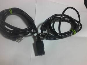 ■■NANAMI 3pin コード家電パソコン周辺機器モニタコード デイスプレイ プリンターケーブルコネクターPC用 AC電源ケーブルコード2本組