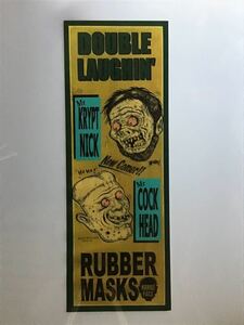 難あり…(LOWBLOW ART)ローブローアート ポスター/サイズ/240×670mm/RUBBER MASK(12)