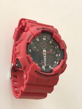 G-SHOCK(カシオGショック)CASIO/GA-100B/レッド/5081/ディスプレイ品/腕時計/PROTECTION_画像3