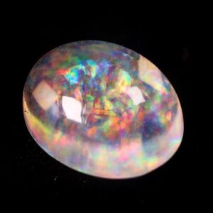 0.880ct 天然オパール メキシコ産 透明度&遊色抜群!!<裸石 ルース オパール opal mexican 宝石 ジュエリー jewelry ナチュラル natural>
