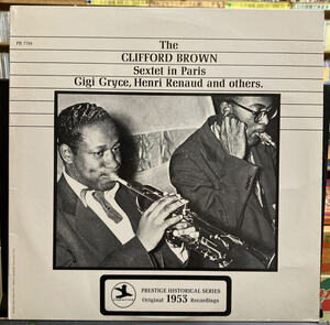 Clifford Brown Sextet／in Paris 【中古LPレコード】クリフォード・ブラウン アメリカ盤 OJC-358 PRESTIGE