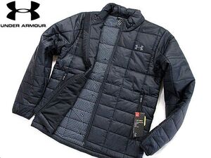 新品▼アンダーアーマー ゴルフ 高機能 中綿ジャケット 熱伝導コーティング ブラック UA STORM KEEPS YOU WARM.(L) UNDER ARMOUR