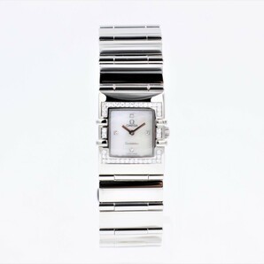 【オメガ】 腕時計 コンステレーション クアドラ 1528.76 SS ダイヤベゼル シェル 4Pダイヤ レディース クォーツ 中古品の画像10