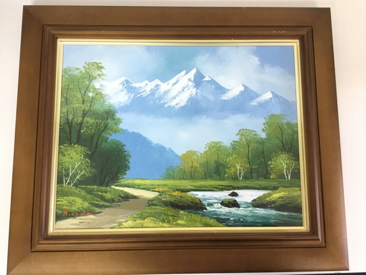 ★[Sold out!] Akishige Kudo [Northern Alps] No. 6 painting autographed art Japanese painter oil painting, painting, oil painting, Nature, Landscape painting