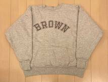 超極上!Wフェイス リバースウィーブ チャンピオン ダブルフェイス 90s 刺繍タグ BROWN 検)70s 80s トリコタグ ビンテージ 単色タグ_画像1