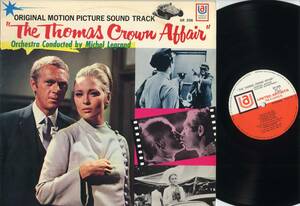 LP☆ミシェル・ルグラン/華麗なる賭け(初回ペラJK/キング,SR-208,￥2,000,'68)☆Michel Legrand/THE THOMAS CROWN AFFAIR/UNITED ARTISTS