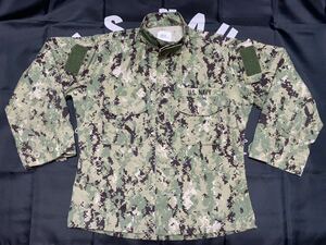 中古美品　USN 米軍実物 NWU TYPE3 AOR2 M/S