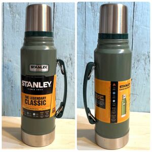 STANLEY スタンレー クラシックボトル 1Lカーキ 水筒 アウトドア 釣り 旅行 遠足 マイボトル タンブラー 保温保冷 魔法瓶 ステンレス水筒