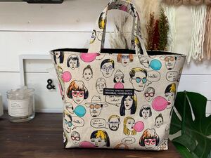 ハンドメイド☆トートバッグ☆ミニ ランチバッグ 女性