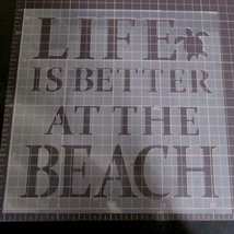 ☆「LIFE IS BETTER AT THE BEACH」 　ステンシルプレート　HAWAII5番　NO305_画像3
