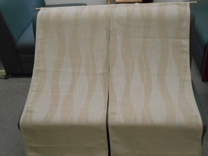 畳屋さん ☆　縫製工場のハンドメイドノレン　遮光生地タイプ　☆　清流　200㎝丈