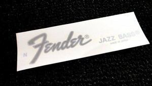 ★説明書&保証付き！◆Fender Japan／Jazz Bass／Silverカラー◆モダン ロゴ デカール ベース JB/ジャズベ リペア◇オリジナル フェンダー