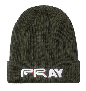 Powers Supply (パワーズ) ニットキャップ 帽子 ビーニー Pray Beanie Olive