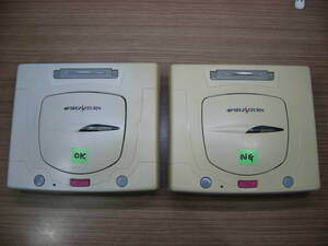 SEGA SATURN セガサターン 本体2台セット 1台はCD読み込みOK もう1台はCD読み込みNG