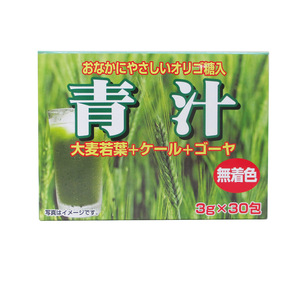 送料無料 青汁 おなかにやさしいオリゴ糖入り青汁(大麦若葉+ケール+ゴーヤ) 3g×30包 0271ｘ１個