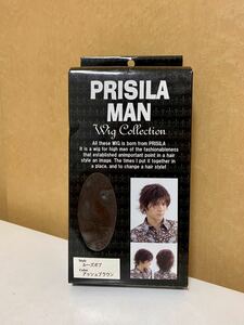 p35 PRISILA MAN Wig Collection プリシラ メンズ ウィッグ ルーズボブ アッシュブラウン