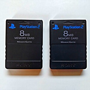 SONY 純正品 メモリーカード 2枚 プレイステーション2専用